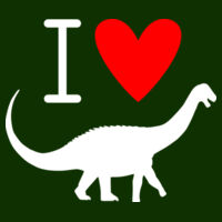 I heart dinos (white) - Mens Staple Tee Design