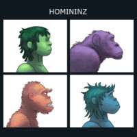Homininae - Mens Staple Tee Design