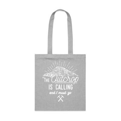 The outcrop is calling (white) - AS Colour Parcel Tote Thumbnail