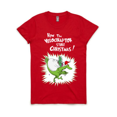 Velociraptor mongoliensis - Women's Maple Tee Thumbnail