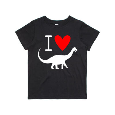 I heart dinos (white) - Kids / Youth Premium Tee Thumbnail