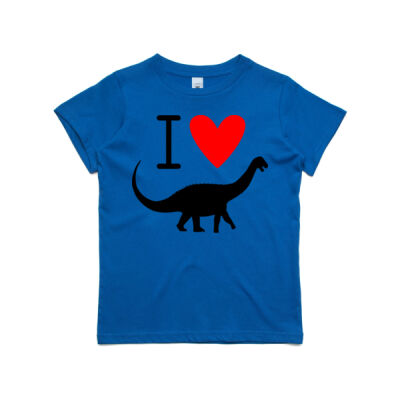 I heart dinos (black) - Kids / Youth Premium Tee Thumbnail