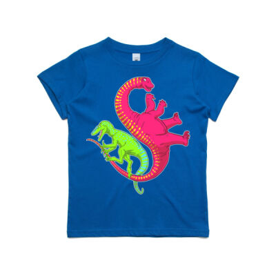 Diamantinasaurus and Australovenator (bright) - Kids / Youth Premium Tee Thumbnail