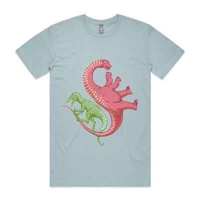 Diamantinasaurus and Australovenator (muted) - Mens Staple Tee Thumbnail