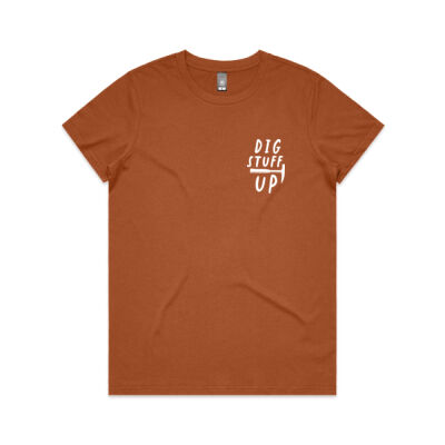 Dig stuff up - geopick - Women's Maple Tee Thumbnail